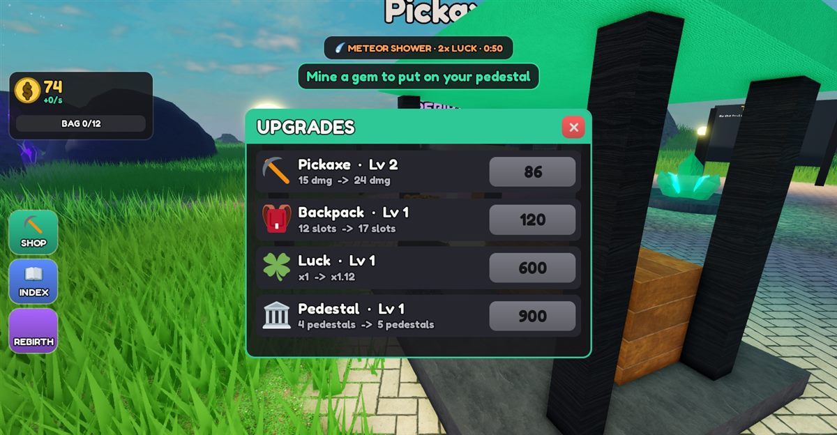 Upgrade shop UI